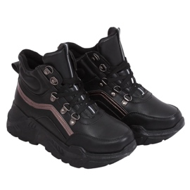 Buty sportowe za kostkę czarne B0012-SP Black