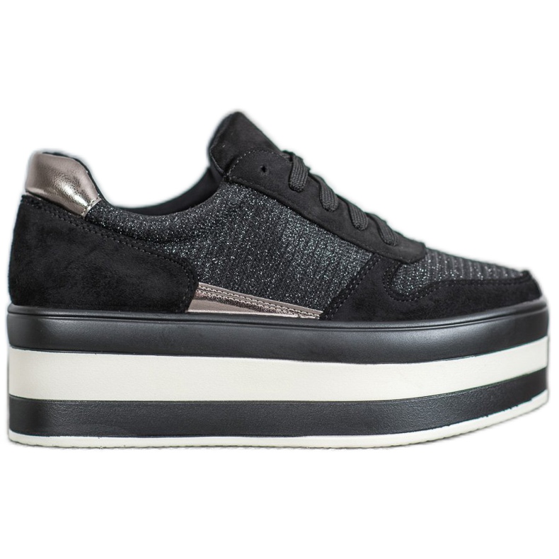 Seastar Trampki Na Platformie czarne szare