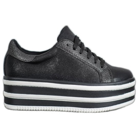 Seastar Trampki Na Platformie Fashion czarne