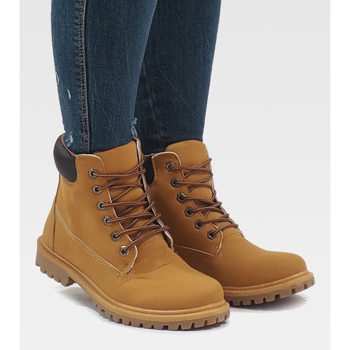 Żółte traperki timberki B788