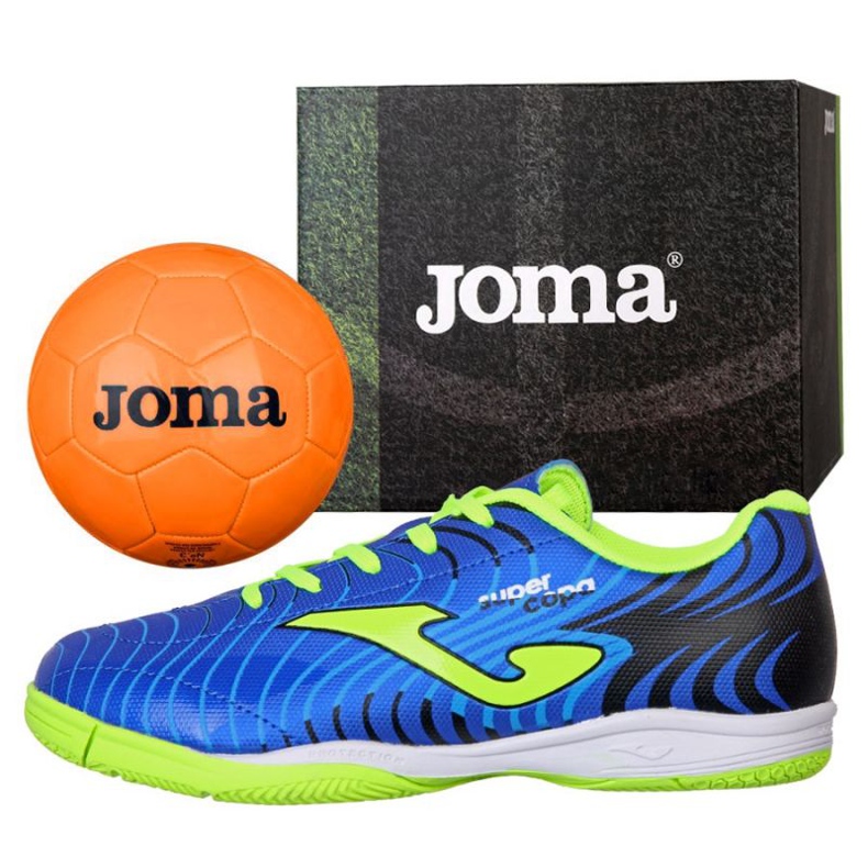 Buty halowe Joma Super Copa Jr 2004 In Jr SCJS.2004.IN niebieskie niebieskie