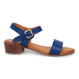 Niebieskie sandały na obcasie Victorville