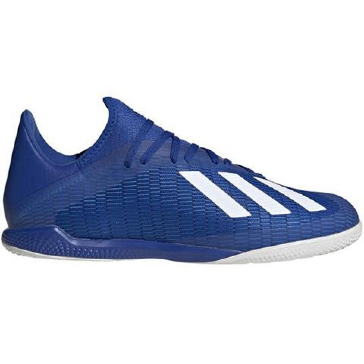 Buty piłkarskie adidas X 19.3 In M EG7154 niebieskie niebieskie