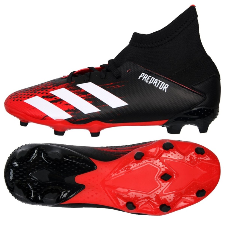 Buty piłkarskie adidas Predator 20.3 Fg Jr EF1930 wielokolorowe czarne