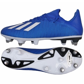 Buty piłkarskie adidas X 19.3 Sg M EG7165 niebieskie niebieskie