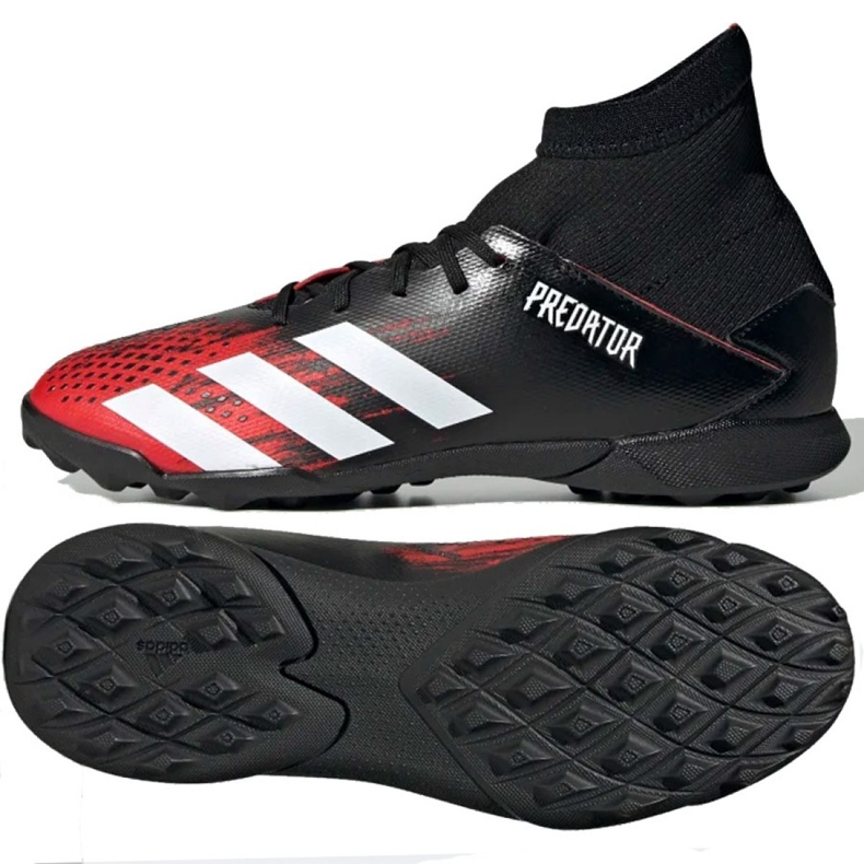 Buty piłkarskie adidas Predator 20.3 Tf Jr EF1950 wielokolorowe czarne