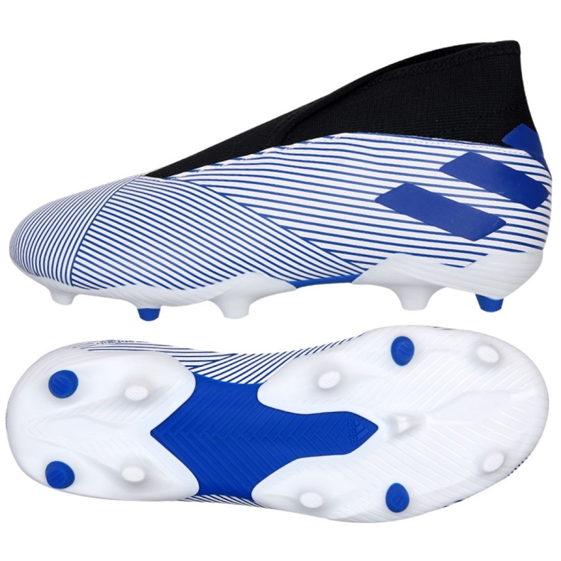 Buty piłkarskie adidas Nemeziz 19.3 Ll Fg Jr EH0018 białe białe