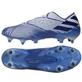 Buty piłkarskie adidas Nemeziz 19.1 Sg M FU8497 niebieskie niebieskie