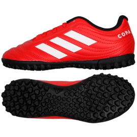 Buty piłkarskie adidas Copa 20.4 Tf Jr EF1925 czerwone czerwone