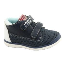 American Club American buty sportowe na rzepy GC12 granatowe niebieskie