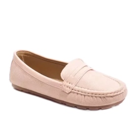 Różowe mokasyny z klamrą FM2958-3