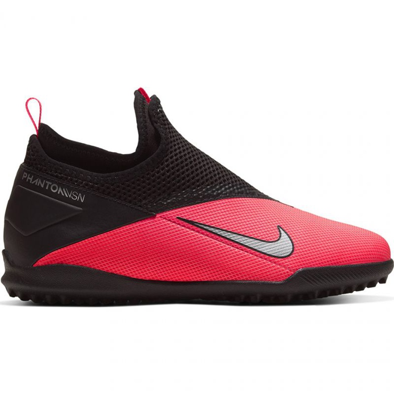 Buty piłkarskie Nike Phantom Vsn 2 Academy Df Tf Jr CD4078 606 czerwone pomarańcze i czerwienie