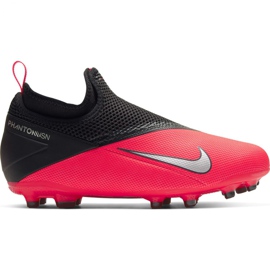 Buty piłkarskie Nike Phantom Vsn 2 Academy Df FG/MG Jr CD4059-606 czerwone wielokolorowe