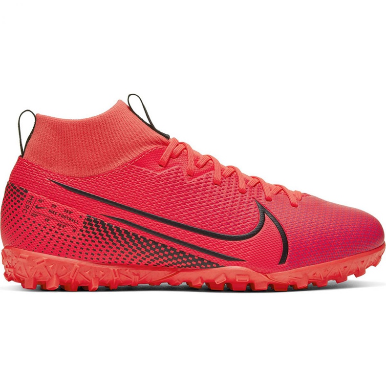 Buty piłkarskie Nike Mercurial Superfly 7 Academy Tf Jr AT8143-606 czerwone czerwone
