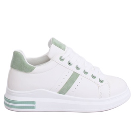 Buty sportowe damskie białe BL201P Green