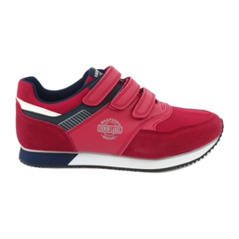 American Club Sportowe buty American czerwone RH21 granatowe