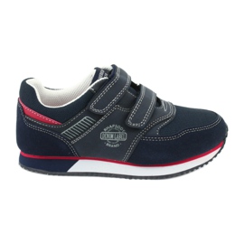American Club Sportowe Buty American granatowe RH20 czerwone