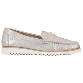 Sergio Leone Mokasyny Z Perełkami złoty