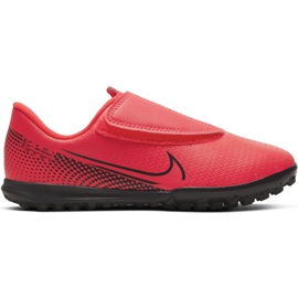 Buty piłkarskie Nike Mercurial Vapor 13 Club Tf PS(V) Jr AT8178-606 czerwone czerwone