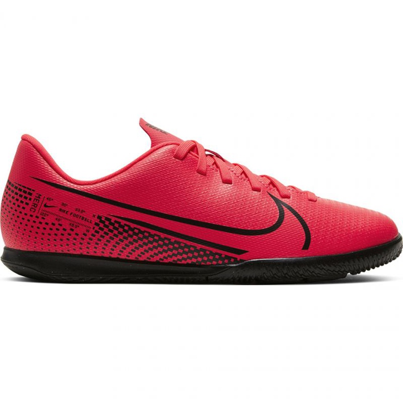 Buty halowe Nike Mercurial Vapor 13 Club Ic Jr AT8169-606 czerwone pomarańcze i czerwienie