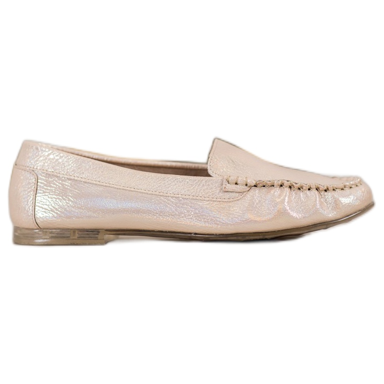 Sergio Leone Mokasyny Z Efektem Holo żółte