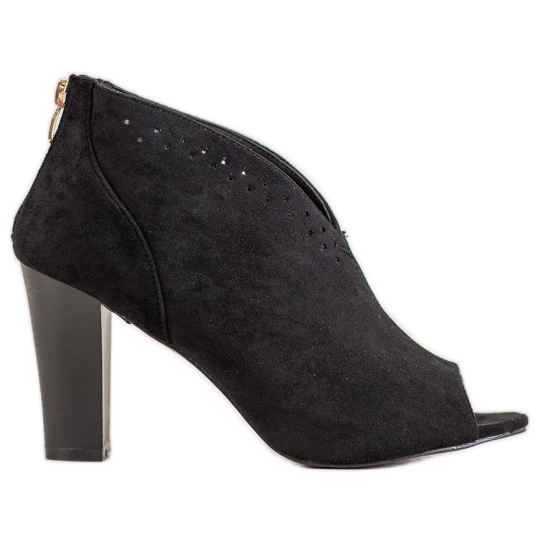 Botki Open Toe VINCEZA czarne