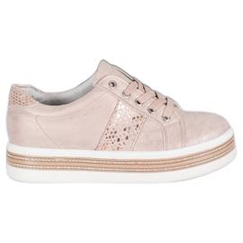 Bestelle Trampki Z Cyrkoniami różowe