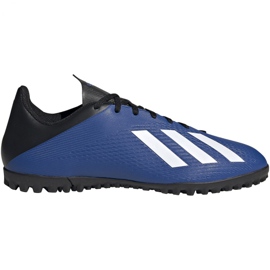 Buty piłkarskie adidas X 19.4 Tf M FV4627 niebieskie niebieskie