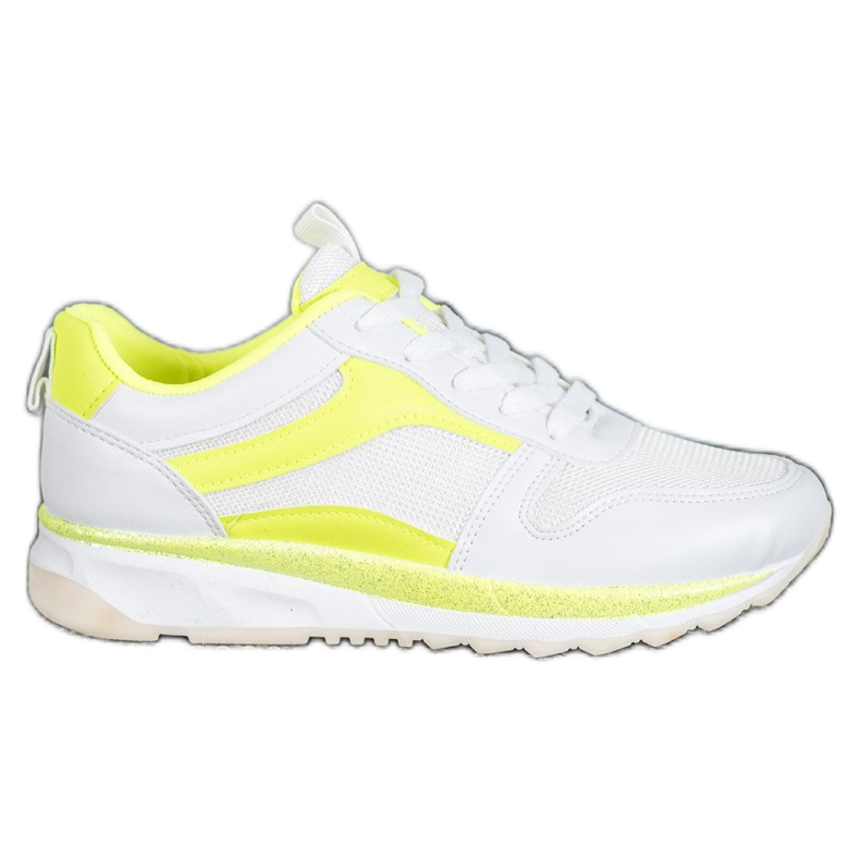 SHELOVET Wiązane Białe Buty