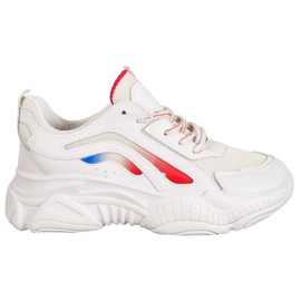 SHELOVET Stylowe Beżowe Sneakersy beżowy