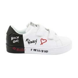 Trampki sportowe biało-czarne American Club ES05 białe