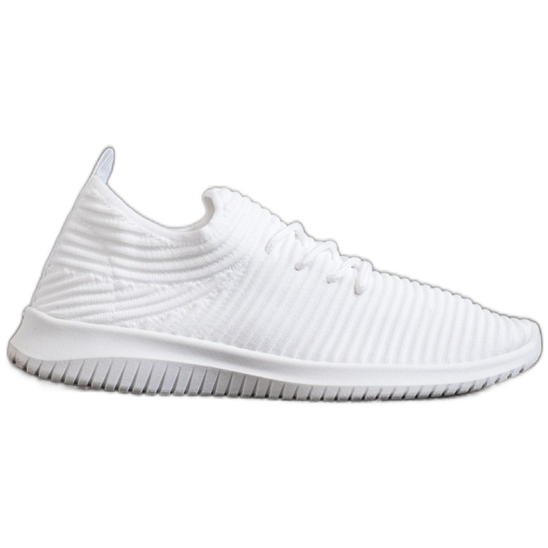 SHELOVET Wsuwane Obuwie Tekstylne białe