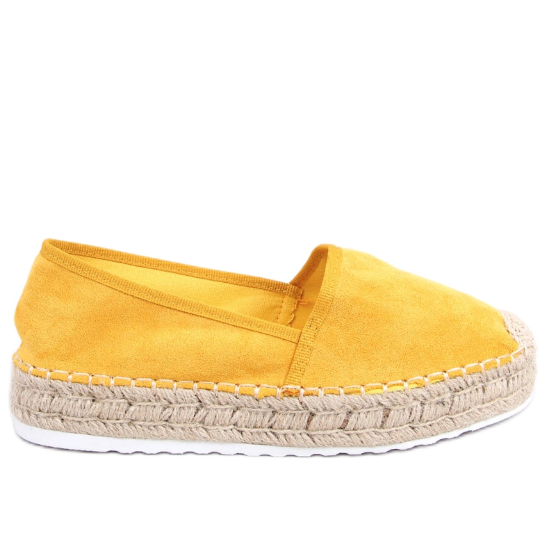 Espadryle damskie miodowe JH91P Yellow żółte