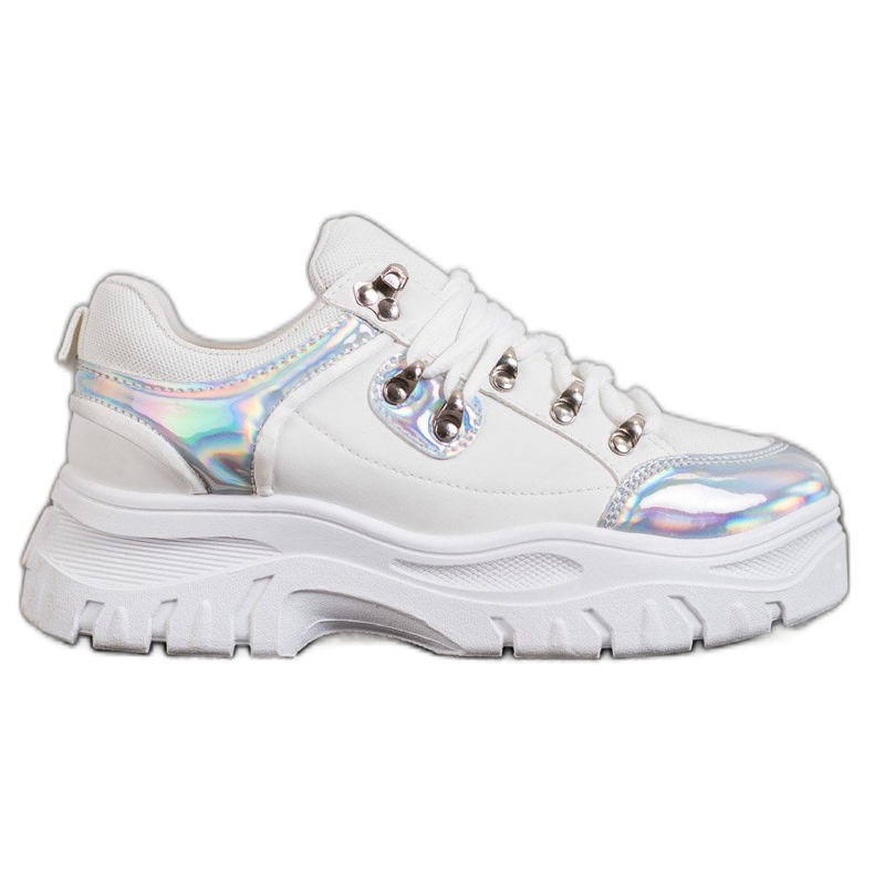 Weide Białe Buty Z Efektem Holo