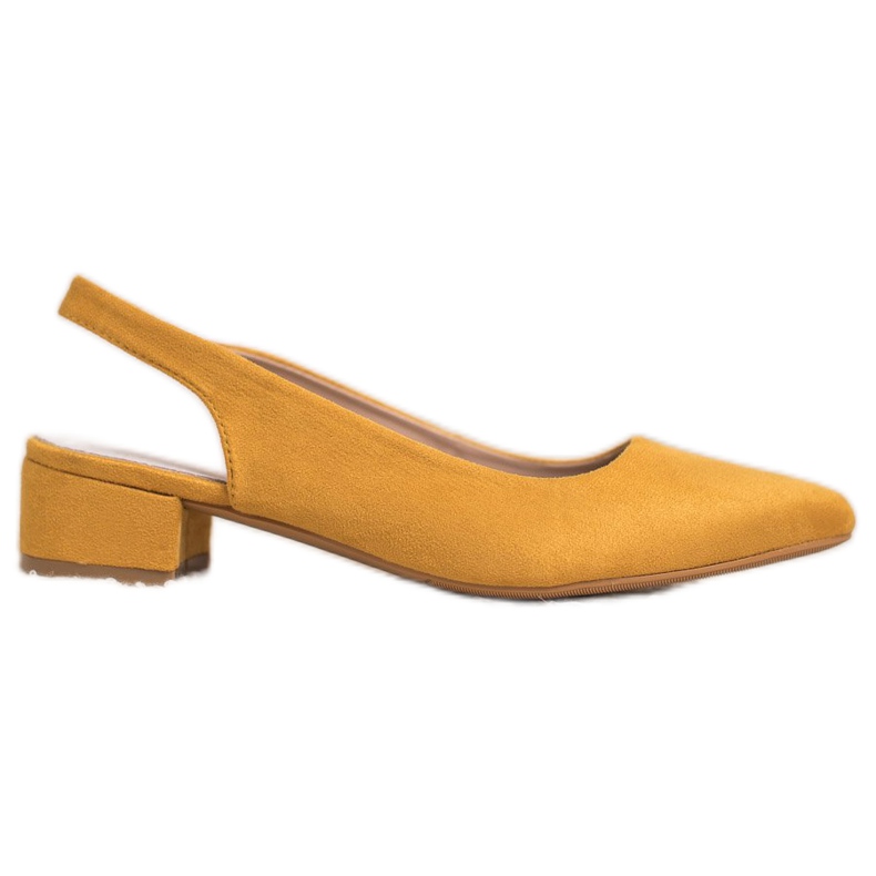 Goodin Czółenka Z Odkrytą Piętą żółte