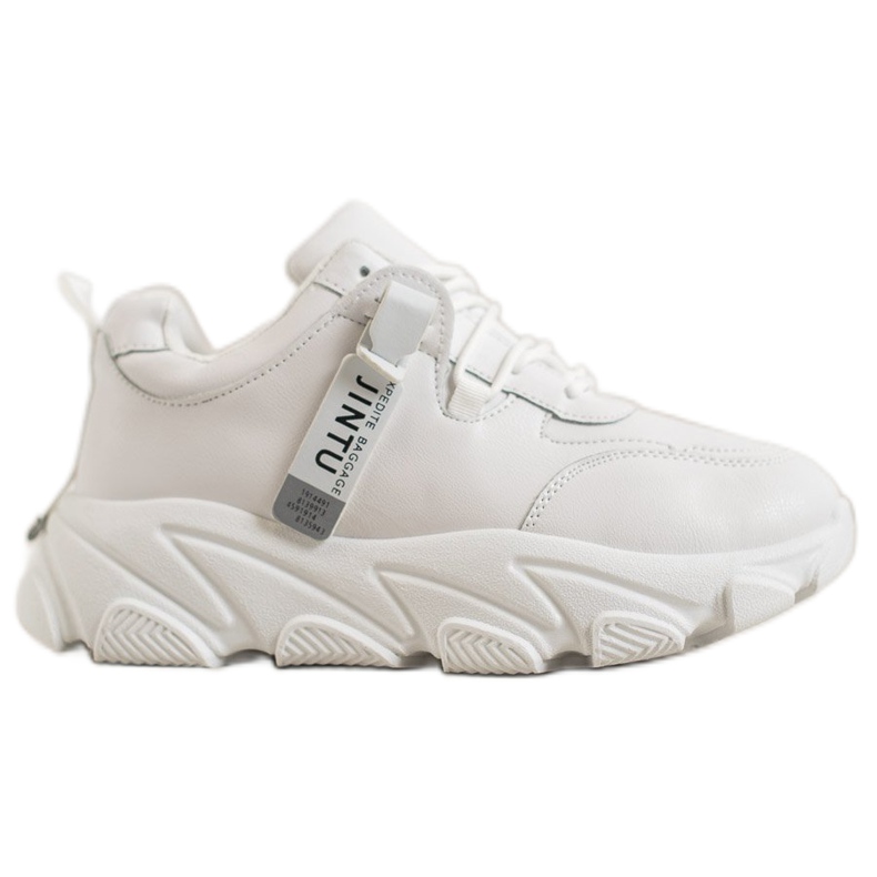 Bella Paris Sznurowane Białe Sneakersy