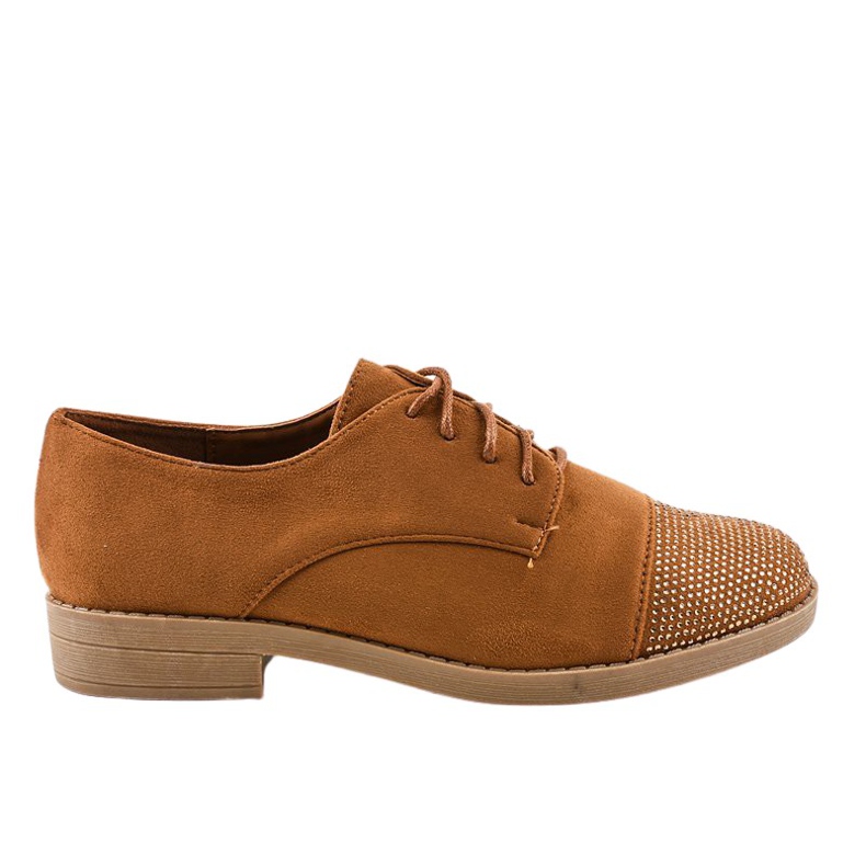 Brązowe jazzówki półbuty CM-3K139-4