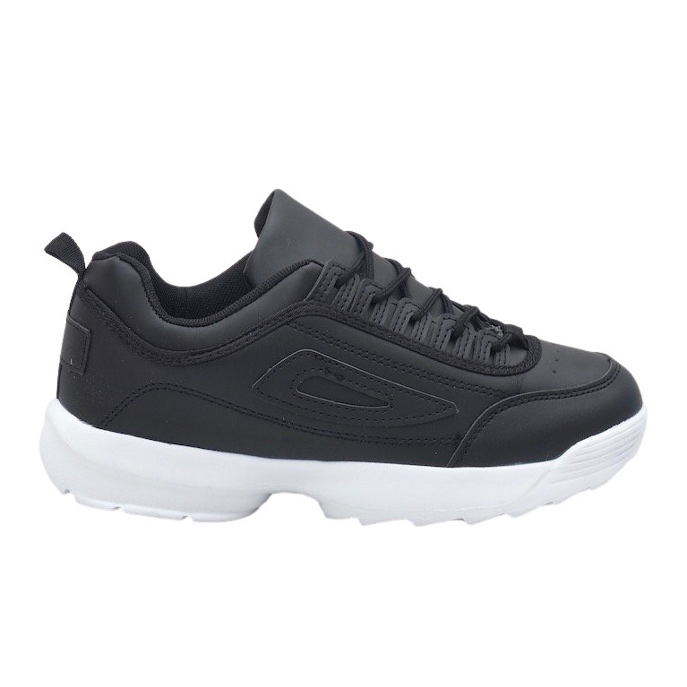 Czarne obuwie sportowe sneakersy DS2-1