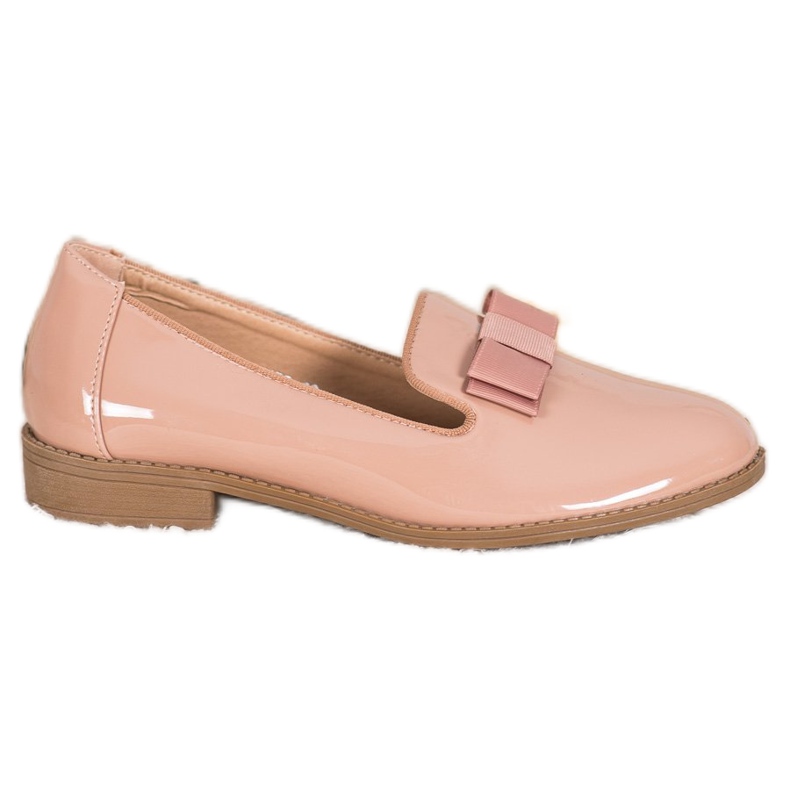 Fama Lakierowane Lordsy Z Kokardą brązowe