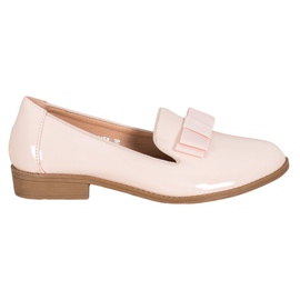 Fama Lakierowane Lordsy Z Kokardą brązowe