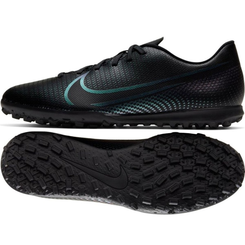 Buty piłkarskie Nike Mercurial Vapor 13 Club Tf M AT7999-010 czarne wielokolorowe
