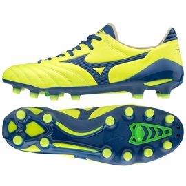 Buty piłkarskie Mizuno Morelia Neo Ii Md M P1GA205325 wielokolorowe żółcie