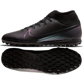 Buty piłkarskie Nike Mercurial Superfly 7 Club Tf M AT7980-010 czarne czarne