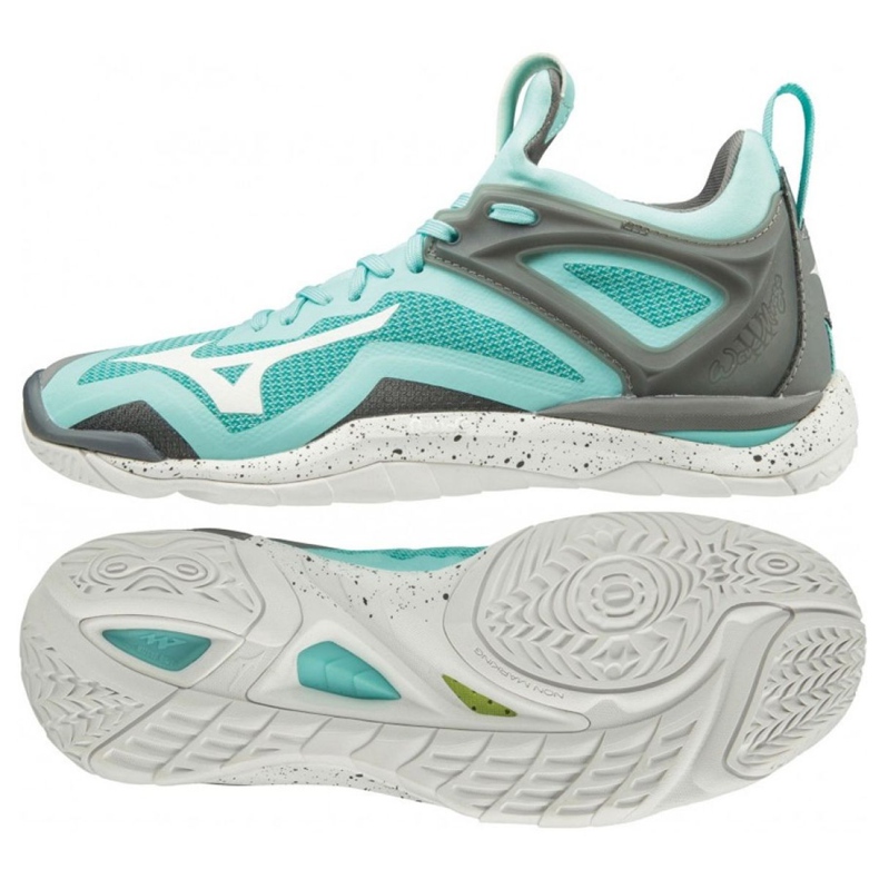 Buty do piłki ręcznej Mizuno Wave Mirage 3 W X1GB195001 wielokolorowe niebieskie