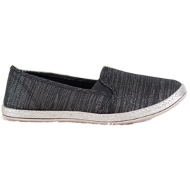 SHELOVET Wygodne Buty Slip On czarne