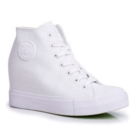 Białe sneakery na kotrunie Big Star FF274A192