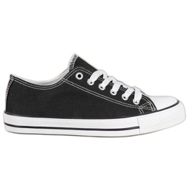 Bona Sportowe Trampki czarne