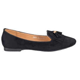 Fama Zamszowe Lordsy Z Frędzlami czarne