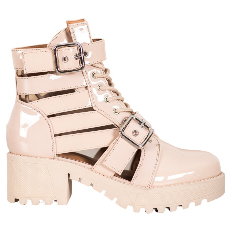 Seastar Lakierowane Botki Fashion brązowe