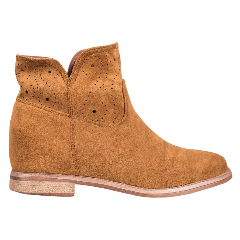 Seastar Botki Z Ażurowym Wzorem brązowe